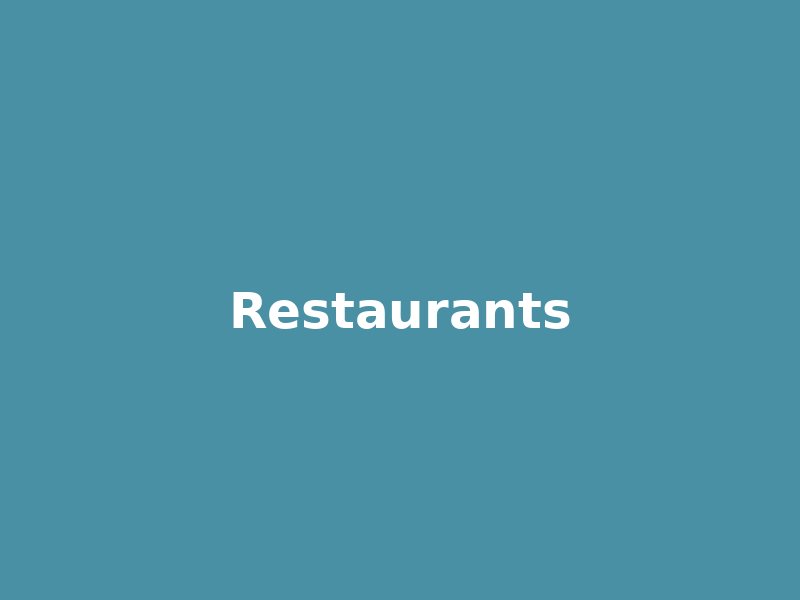 Restaurants - Photo à venir