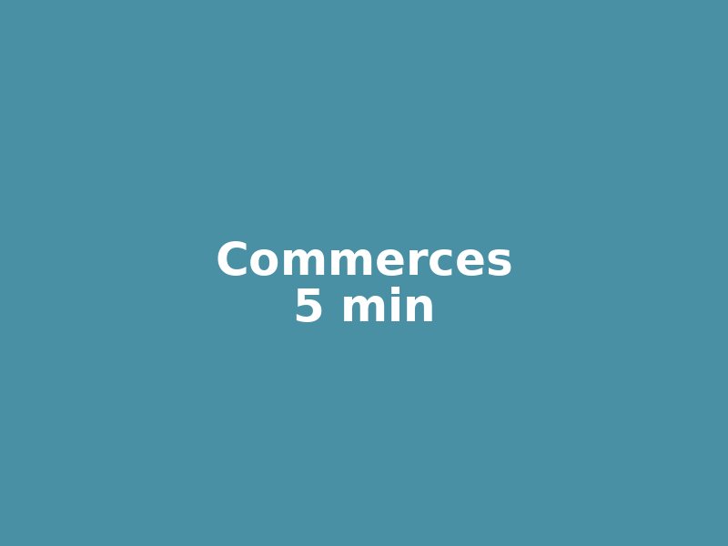Commerces 5 min - Photo à venir