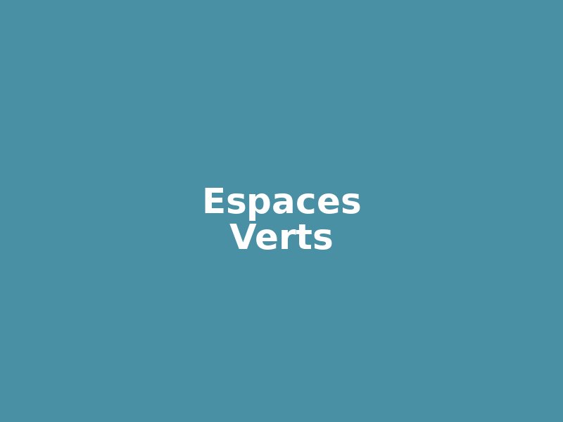 Espaces Verts - Photo à venir
